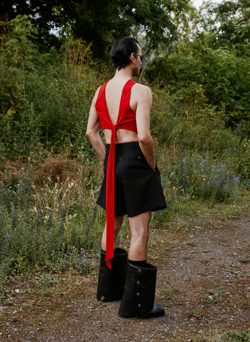 GMBH AYLIN TIED TANK TOP RED