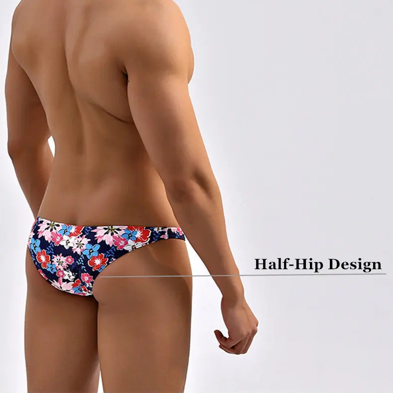 Tropical Monstera Low Cut Swim Brief