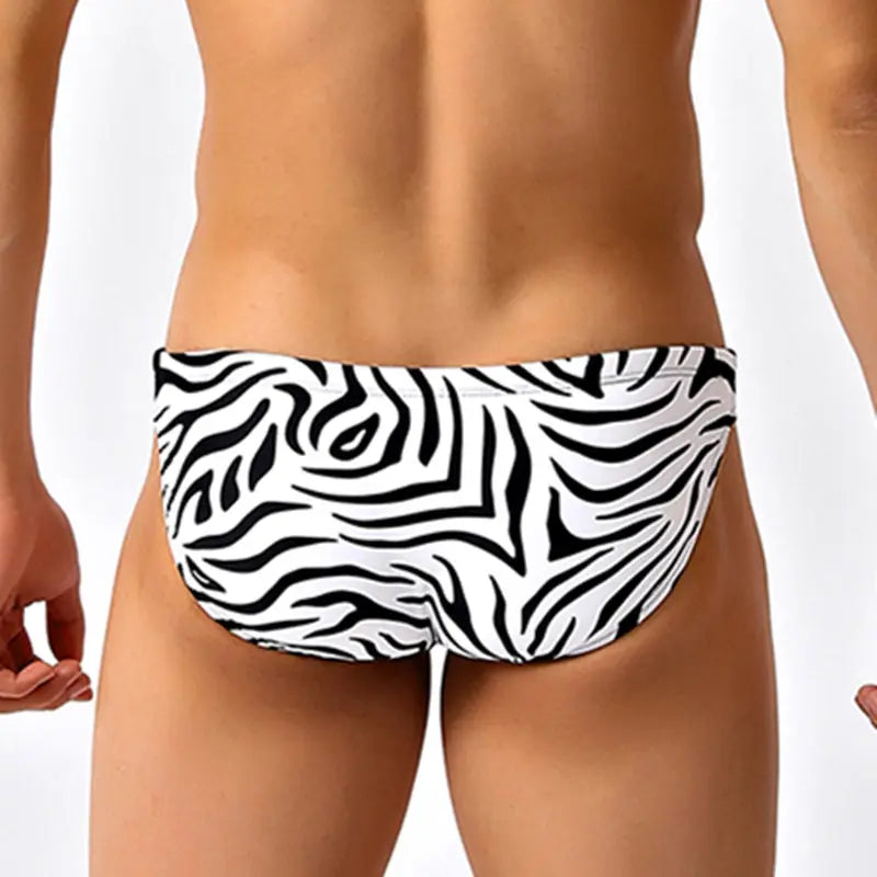 Zebra Low Cut Swim Brief