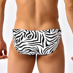 Zebra Low Cut Swim Brief
