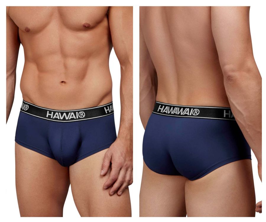 HAWAIR Microfiber Boxer Briefs - Dark Blue