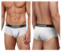 HAWAIR Contrast Waistband Microfiber Briefs - White