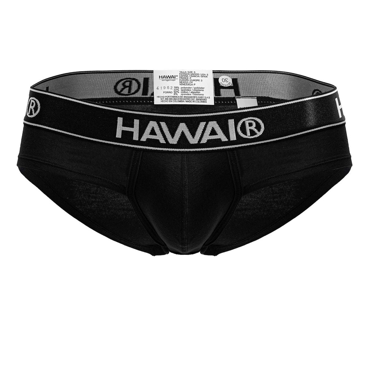 HAWAIR Cotton Blend Briefs - Black