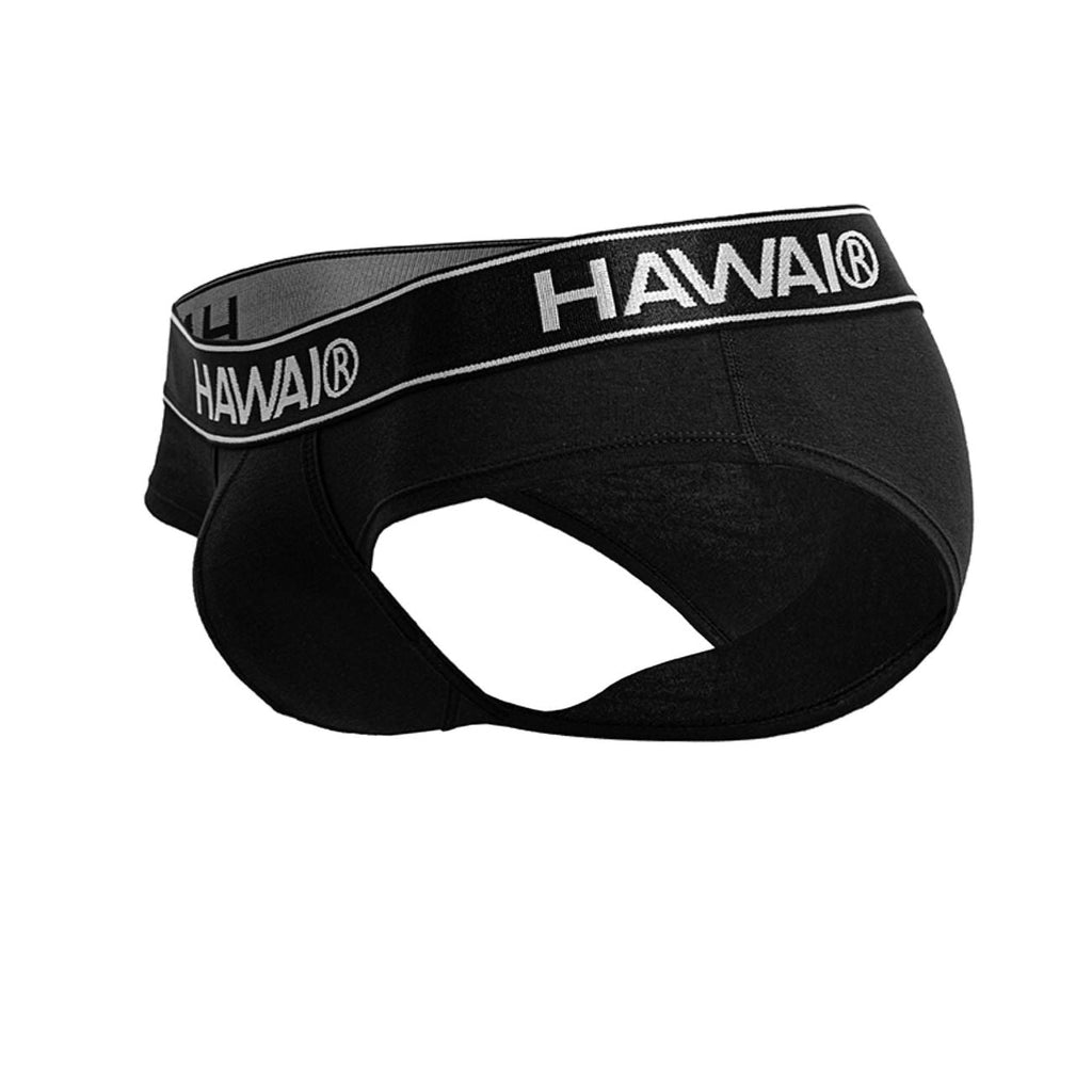 HAWAIR Cotton Blend Briefs - Black