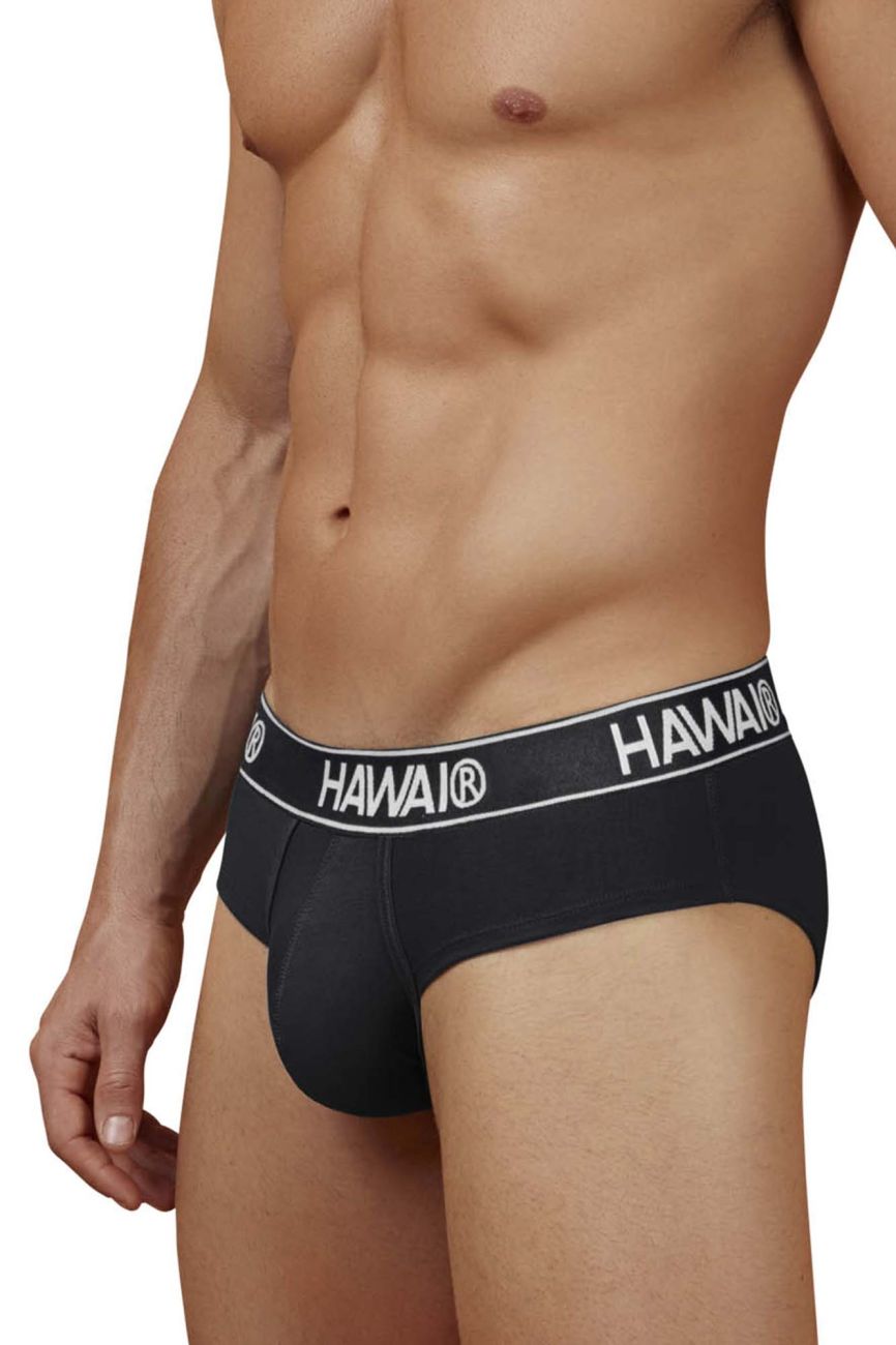 HAWAIR Cotton Blend Briefs - Black