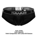 HAWAIR Cotton Blend Briefs - Black