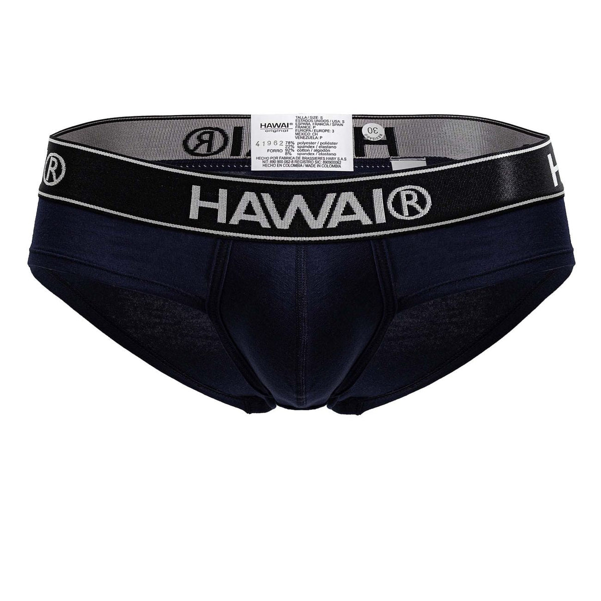 HAWAIR Cotton Blend Briefs - Dark Blue