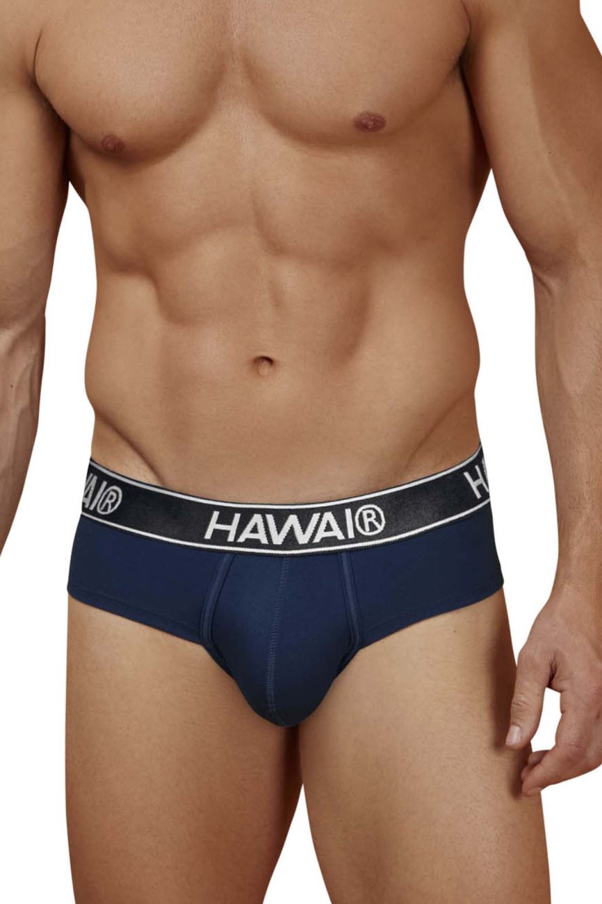 HAWAIR Cotton Blend Briefs - Dark Blue