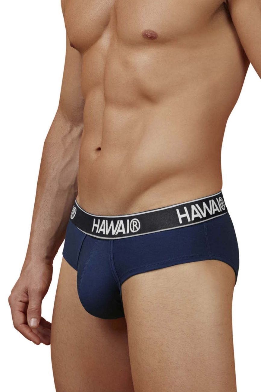 HAWAIR Cotton Blend Briefs - Dark Blue