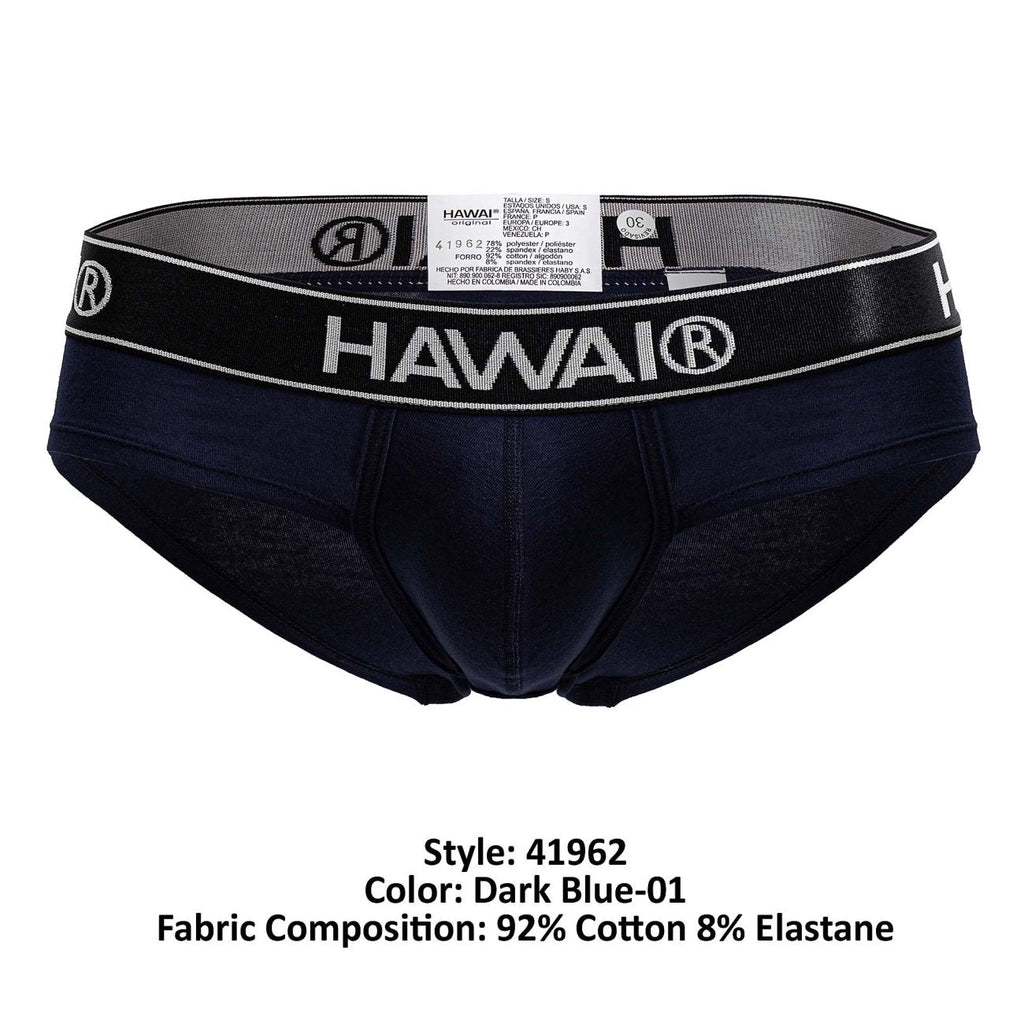 HAWAIR Cotton Blend Briefs - Dark Blue