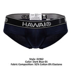 HAWAIR Cotton Blend Briefs - Dark Blue