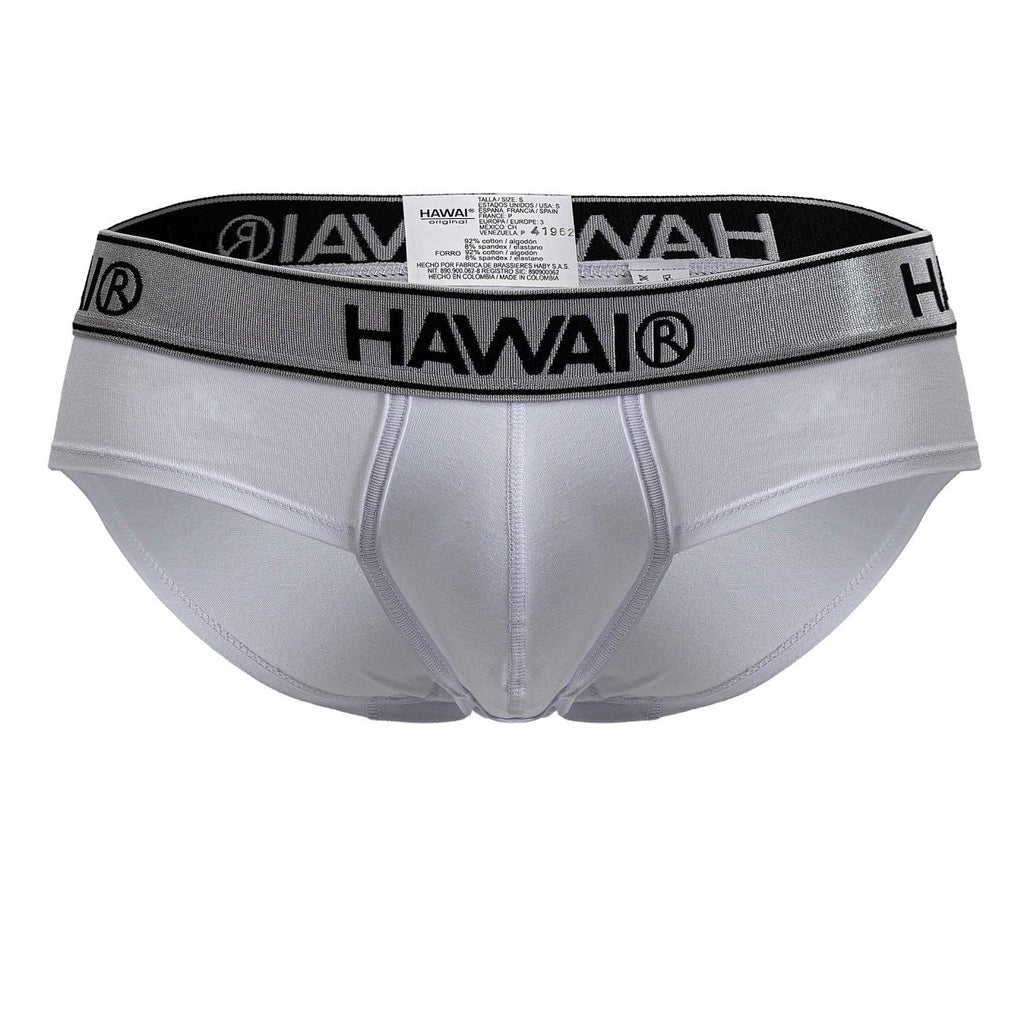 HAWAIR Cotton Blend Briefs - White