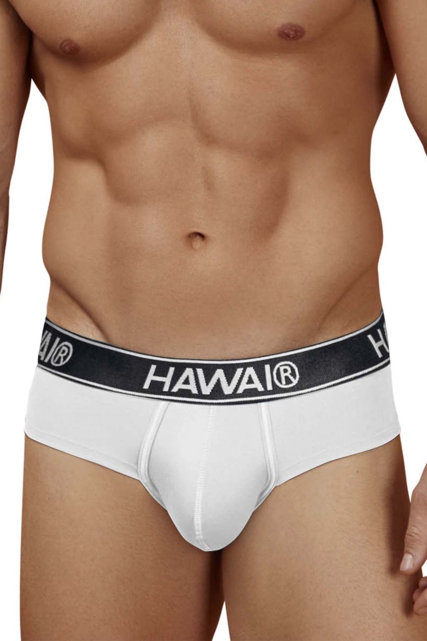 HAWAIR Cotton Blend Briefs - White