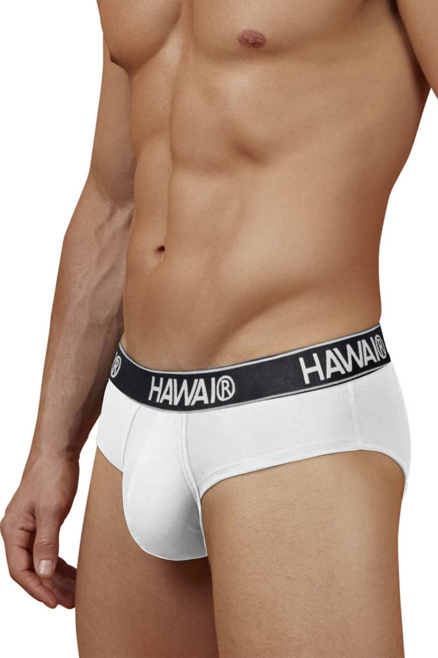 HAWAIR Cotton Blend Briefs - White