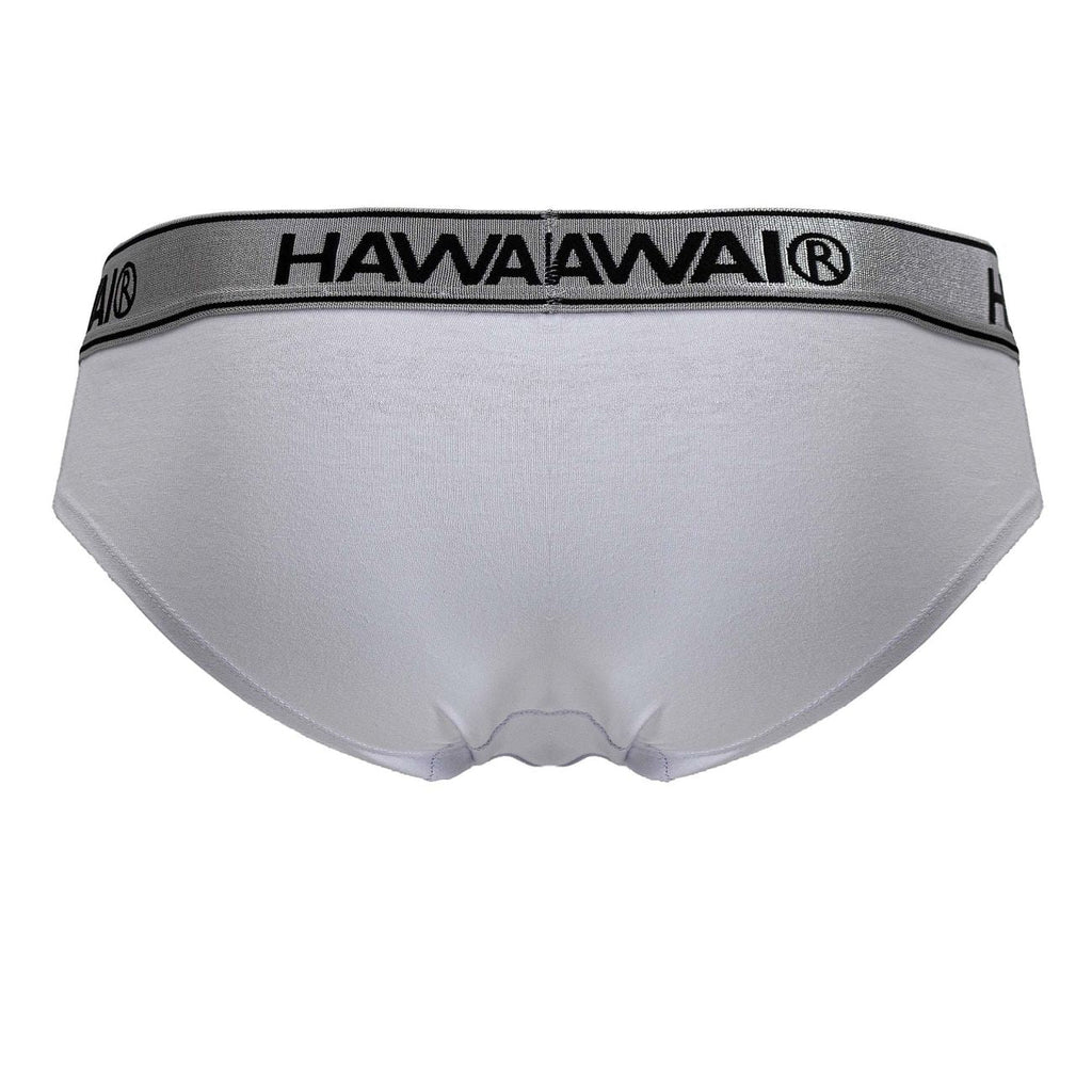 HAWAIR Cotton Blend Briefs - White