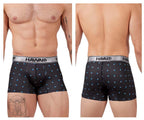 HAWAIR Printed Microfiber Sailboat Trunks - Black