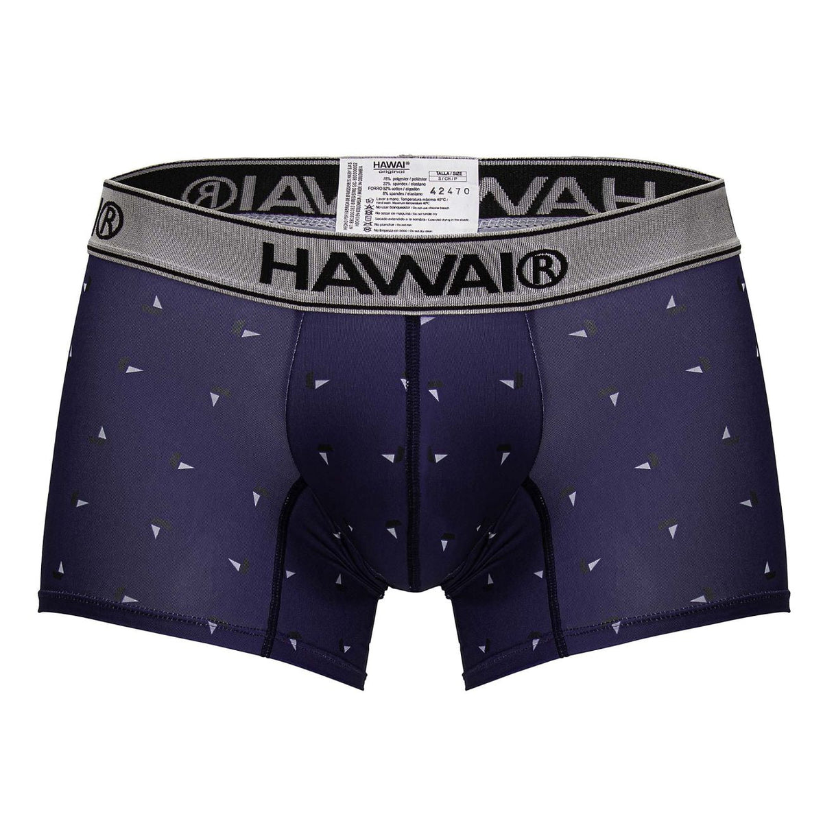 HAWAIR Printed Microfiber Trunks - Blue