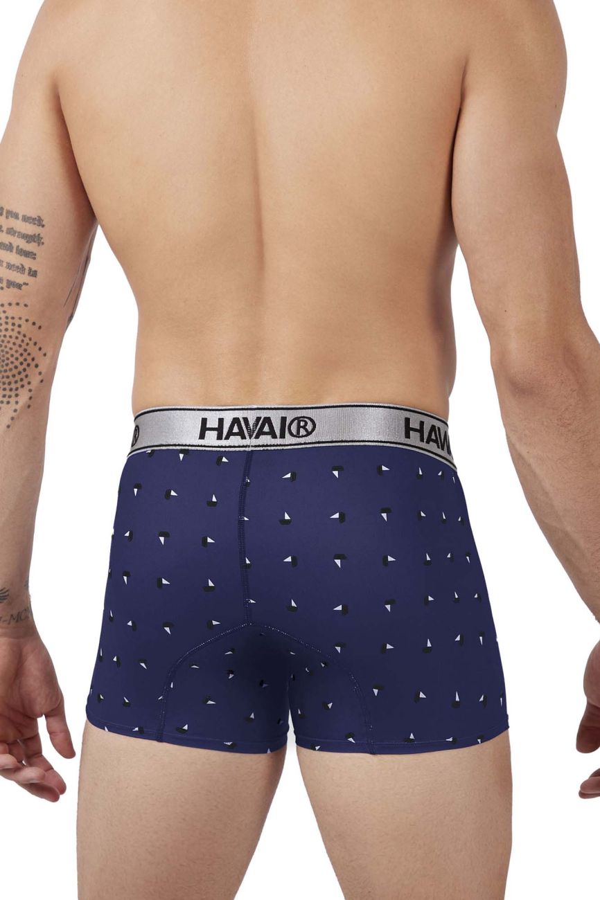 HAWAIR Printed Microfiber Trunks - Blue
