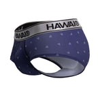 HAWAIR Printed Microfiber Briefs - Blue