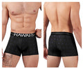HAWAIR Printed Microfiber Geometric Trunks - Black