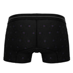 HAWAIR Printed Microfiber Geometric Trunks - Black