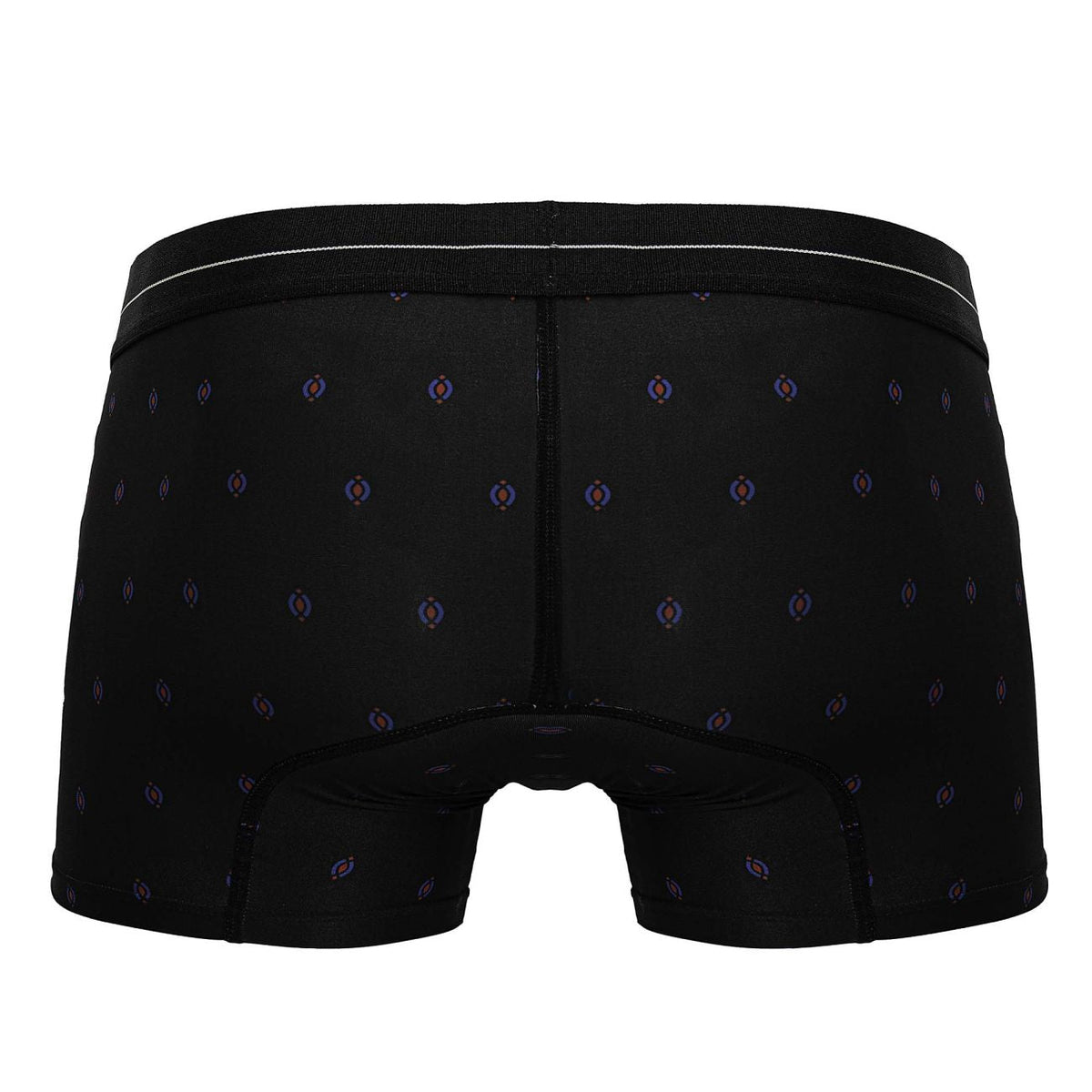 HAWAIR Printed Microfiber Geometric Trunks - Black