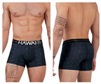 HAWAIR Printed Microfiber Trunks - Dark Blue