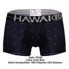 HAWAIR Printed Microfiber Trunks - Dark Blue
