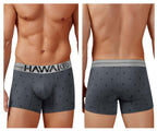 HAWAIR Cotton blend Anchor Print Trunks - Gray