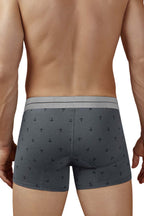 HAWAIR Cotton blend Anchor Print Trunks - Gray