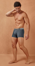 HAWAIR Cotton blend Anchor Print Trunks - Gray