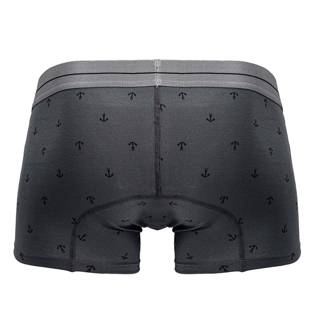 HAWAIR Cotton blend Anchor Print Trunks - Gray
