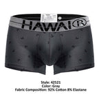 HAWAIR Cotton blend Anchor Print Trunks - Gray