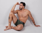 HAWAIR Cotton blend Trunks - Military Green