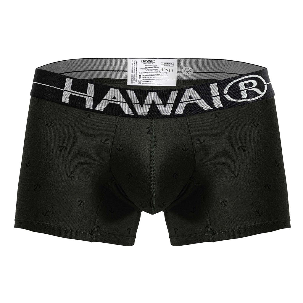 HAWAIR Cotton blend Trunks - Military Green