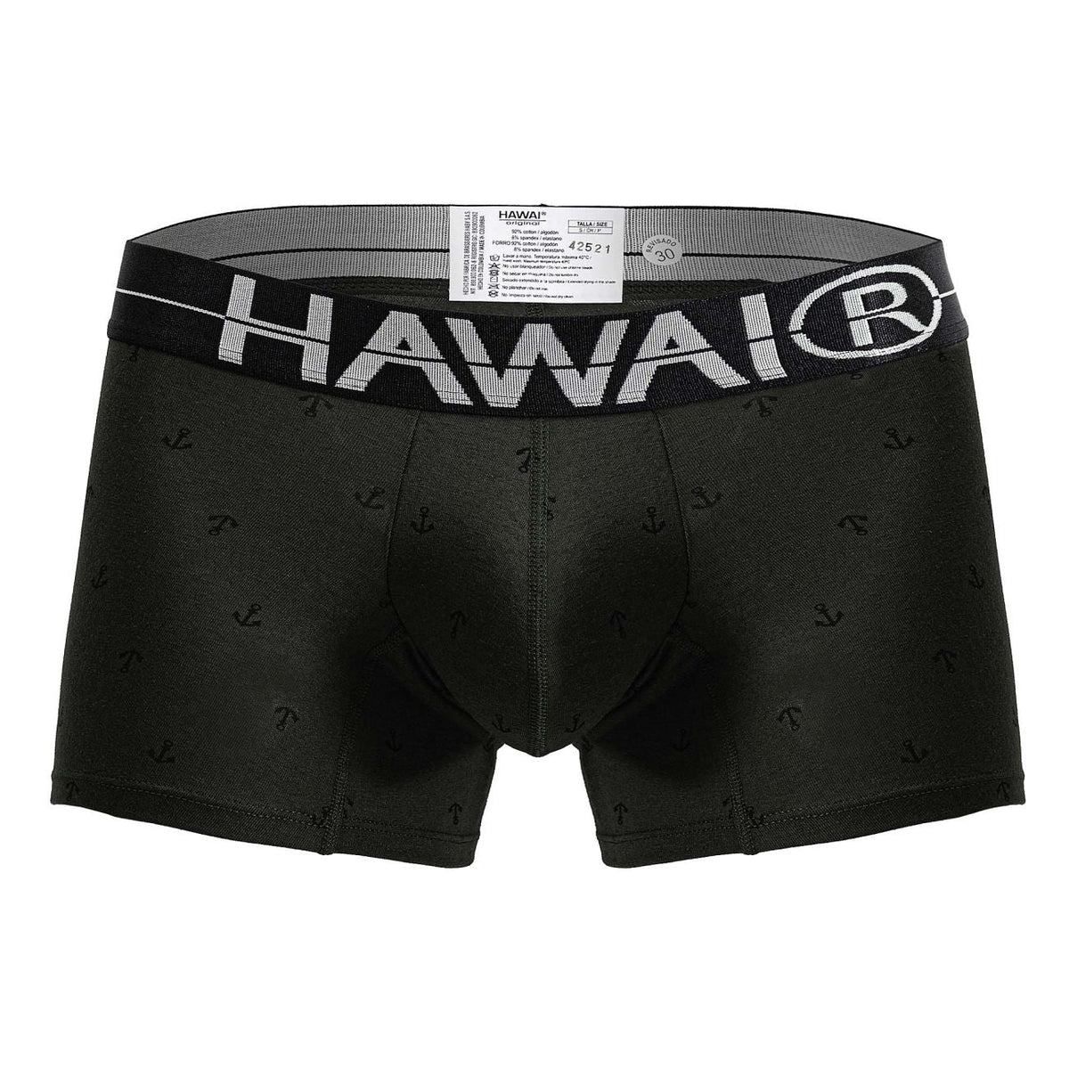 HAWAIR Cotton blend Trunks - Military Green