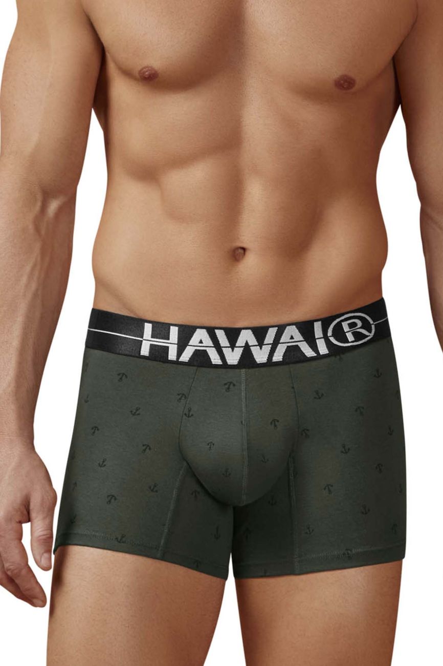 HAWAIR Cotton blend Trunks - Military Green