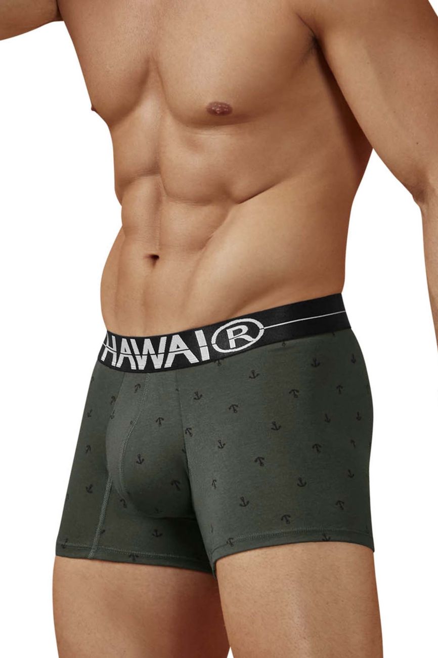 HAWAIR Cotton blend Trunks - Military Green