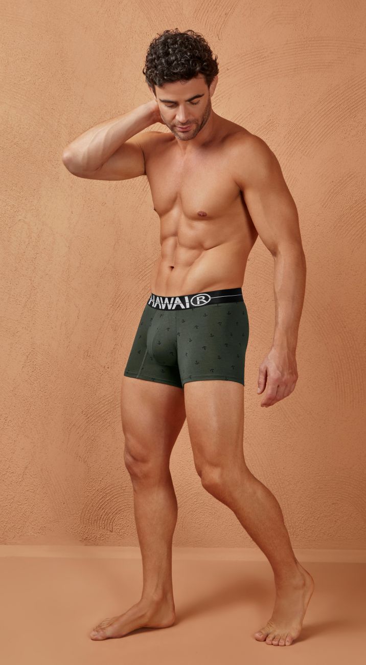 HAWAIR Cotton blend Trunks - Military Green