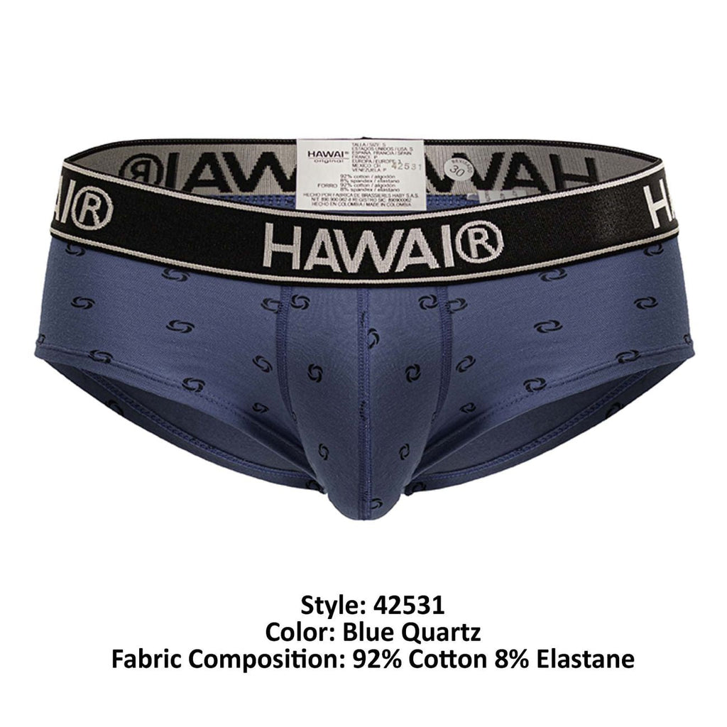 HAWAIR Cotton blend Briefs - Blue Quartz