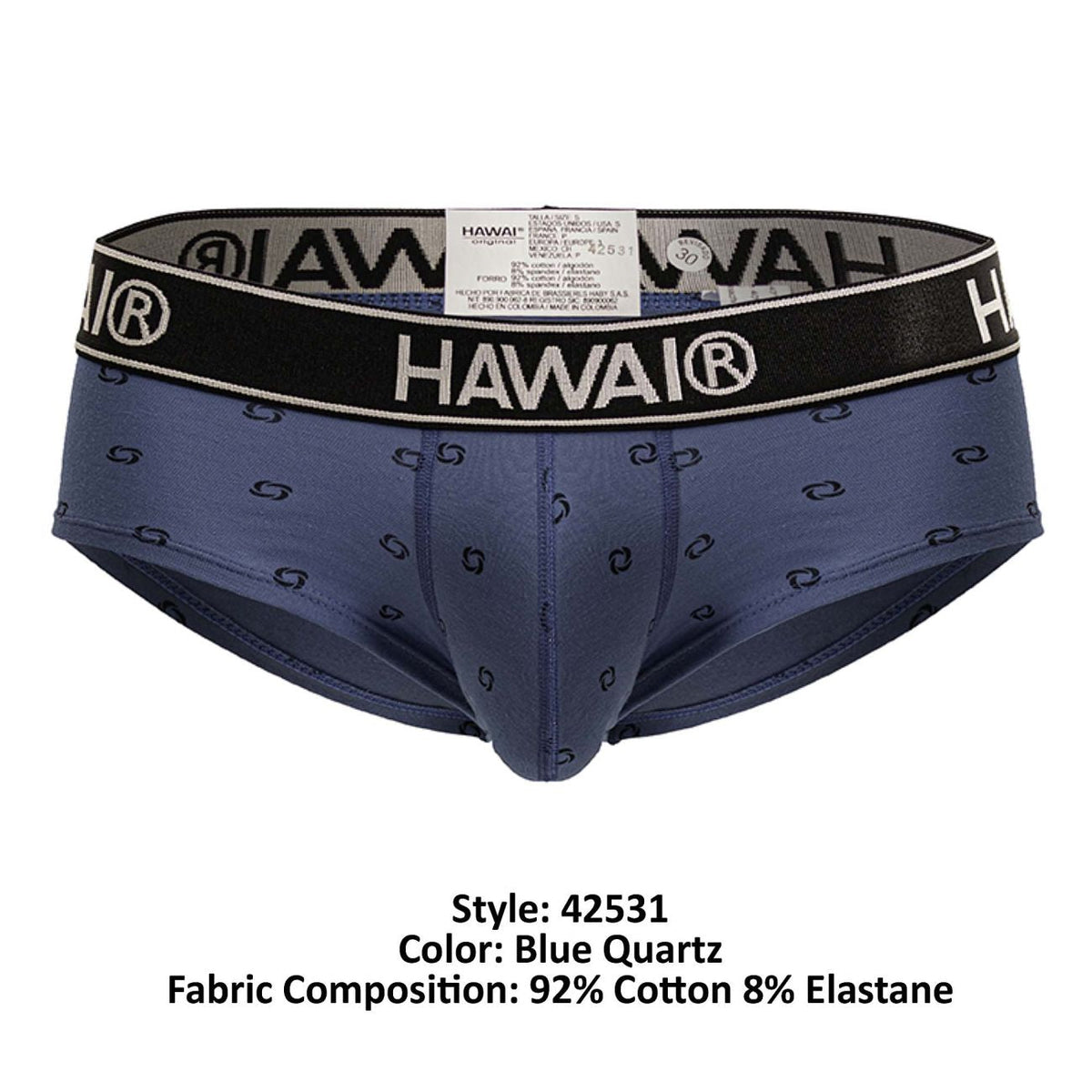 HAWAIR Cotton blend Briefs - Blue Quartz