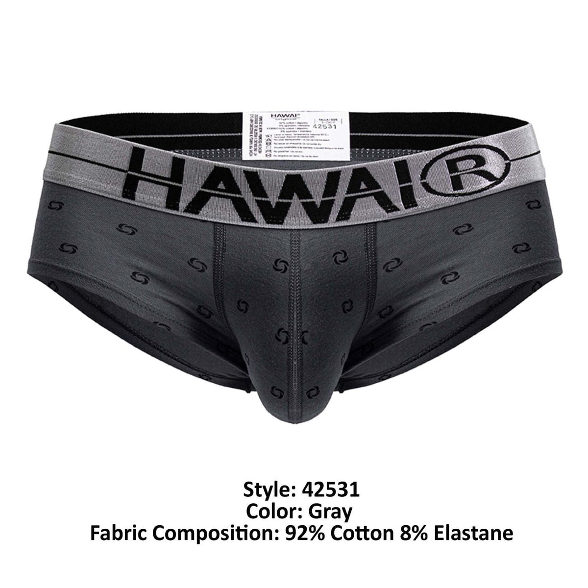 HAWAIR Cotton blend Briefs - Gray