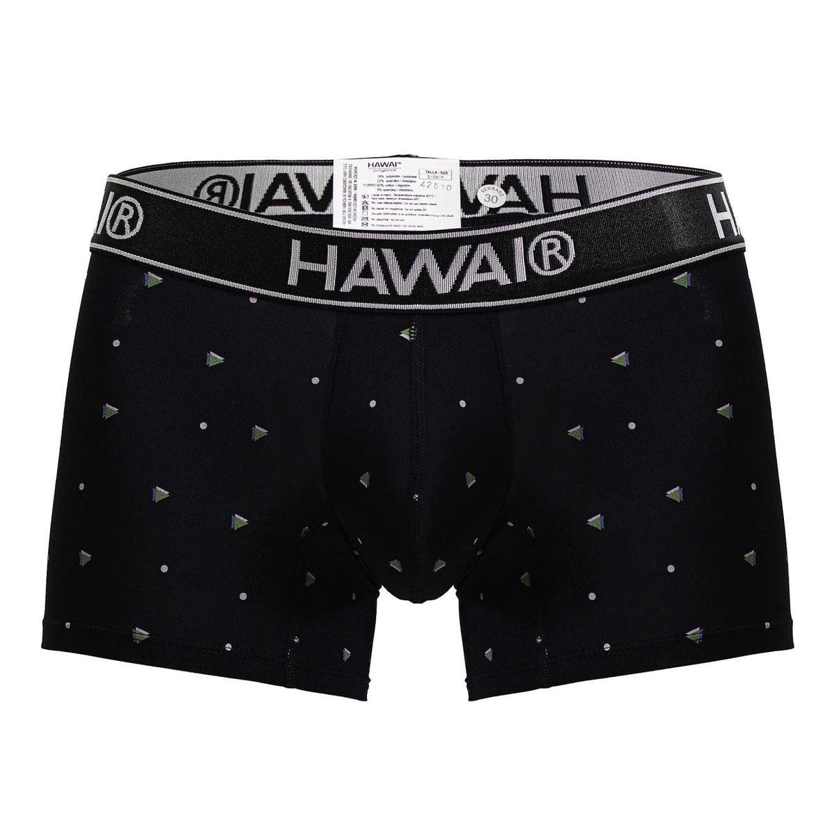 HAWAIR Microfiber Dotted Trunks - Black