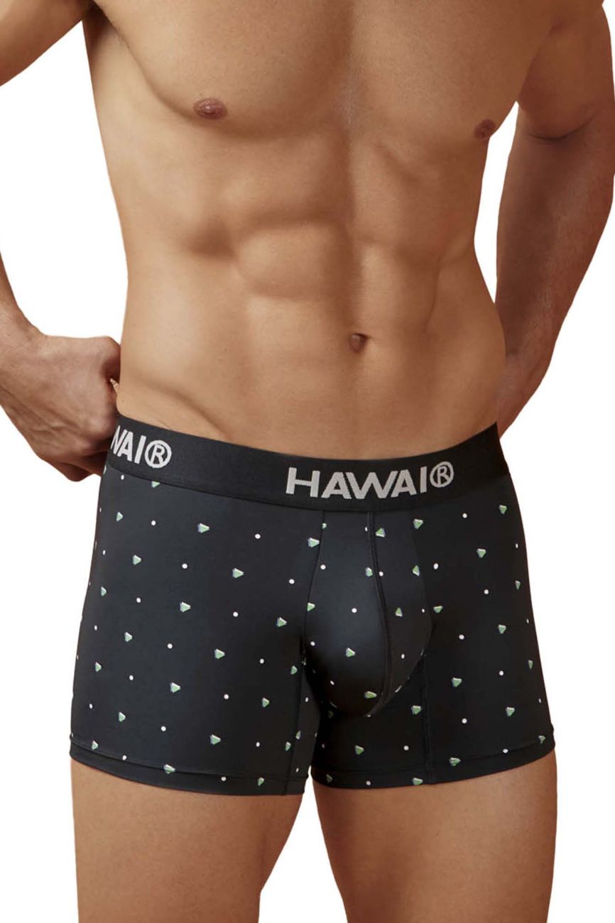 HAWAIR Microfiber Dotted Trunks - Black