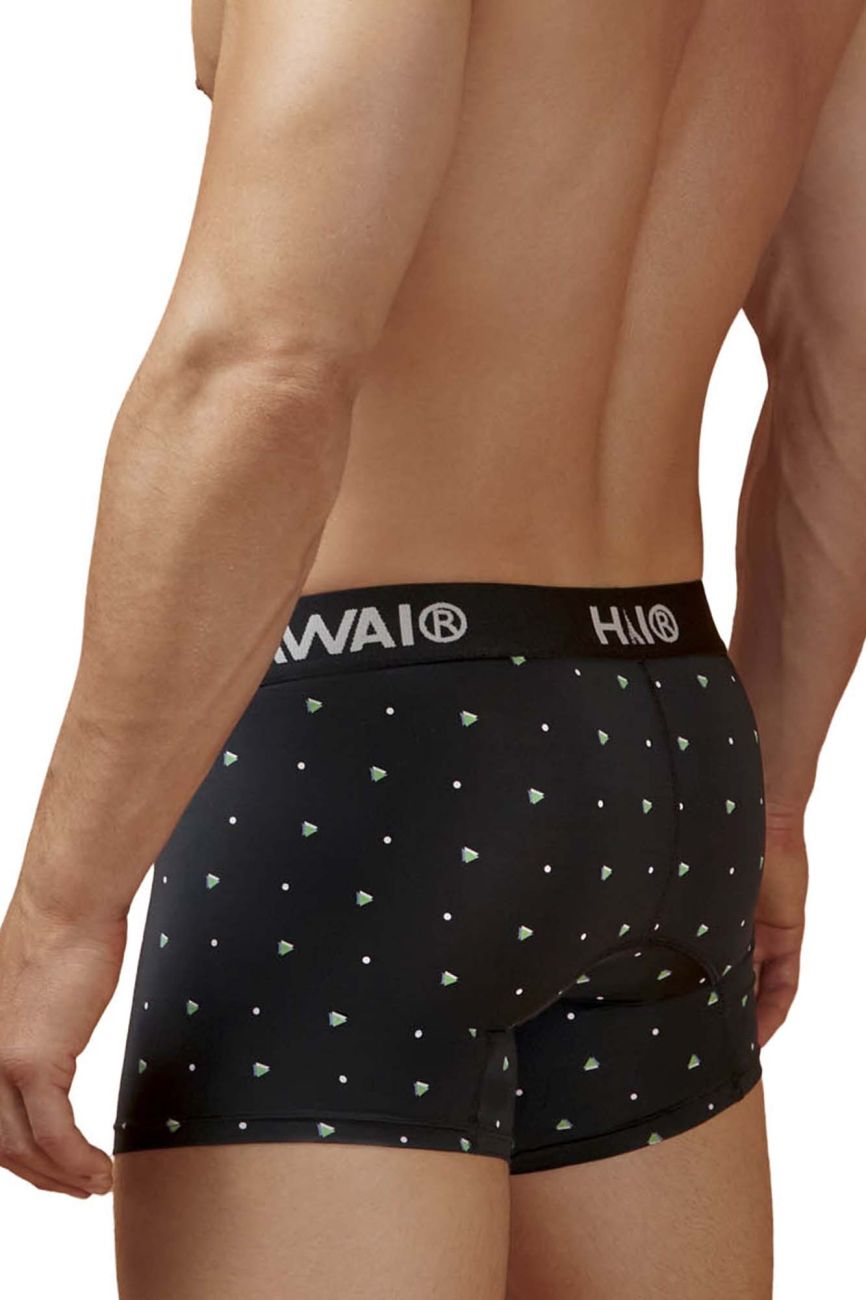 HAWAIR Microfiber Dotted Trunks - Black