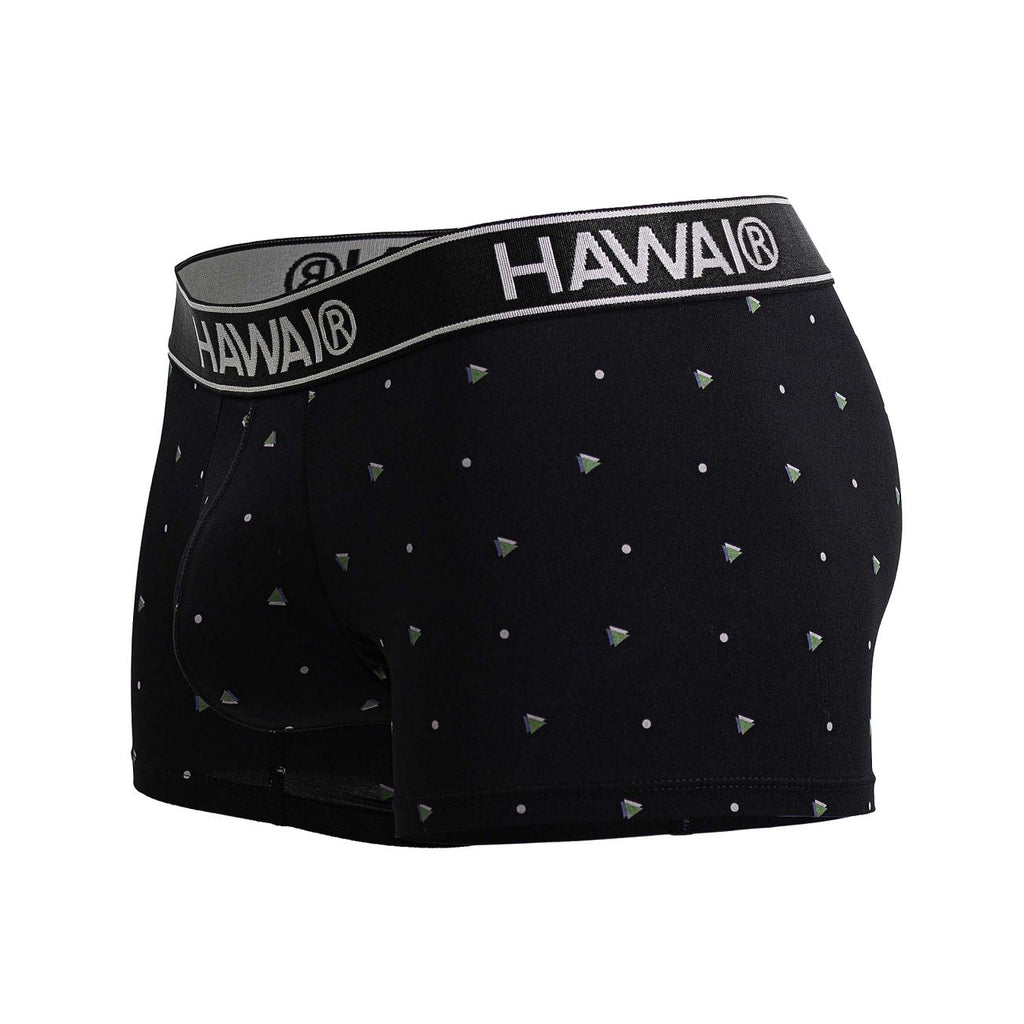 HAWAIR Microfiber Dotted Trunks - Black