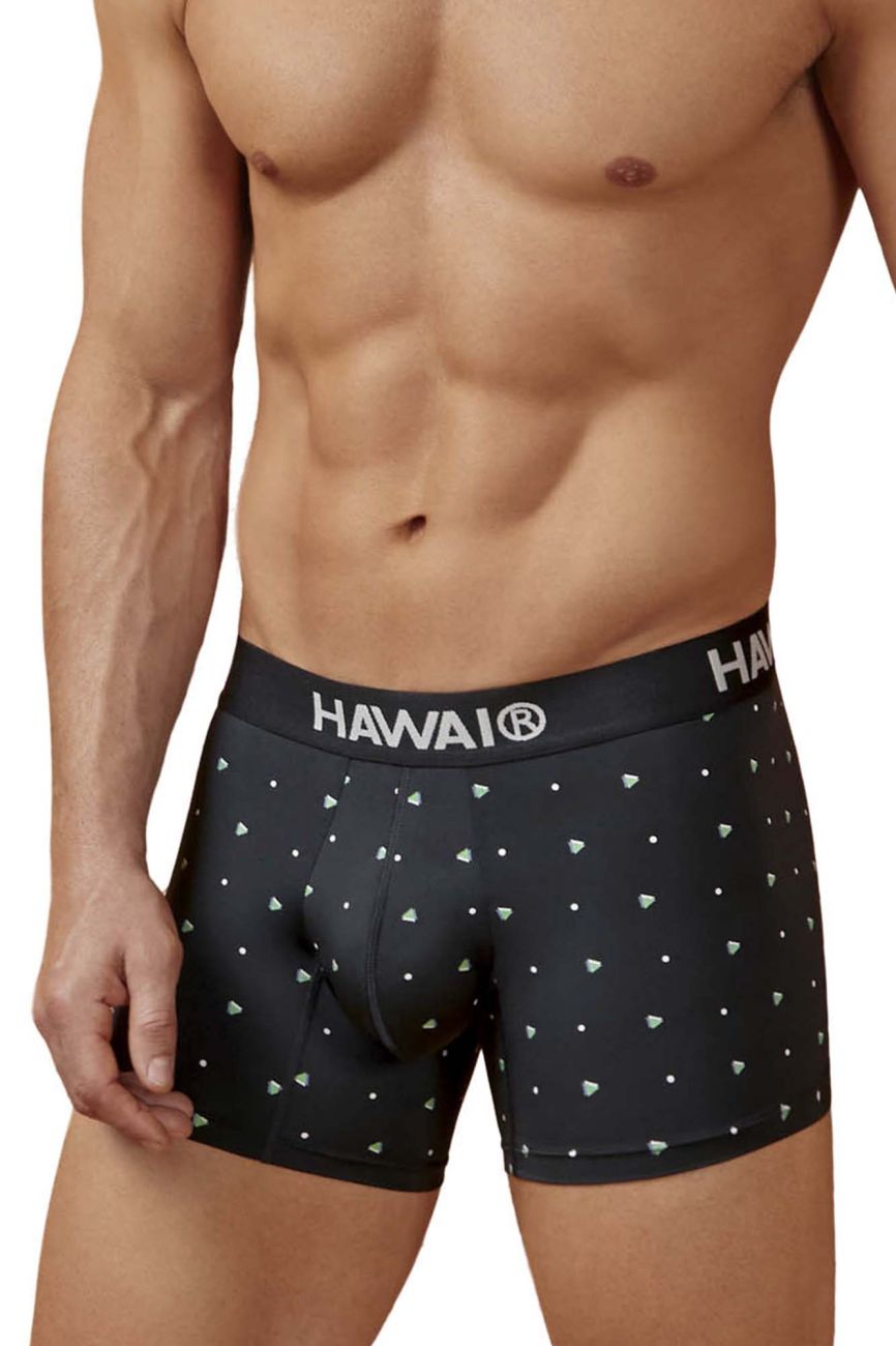 HAWAIR Microfiber Dotted Trunks - Black