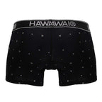 HAWAIR Microfiber Dotted Trunks - Black