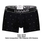HAWAIR Microfiber Dotted Trunks - Black