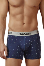 HAWAIR Dotted Microfiber Trunks - Dark Blue